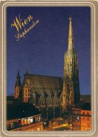 Austria - Vienna - Duomo di Santo Stefano di notte
